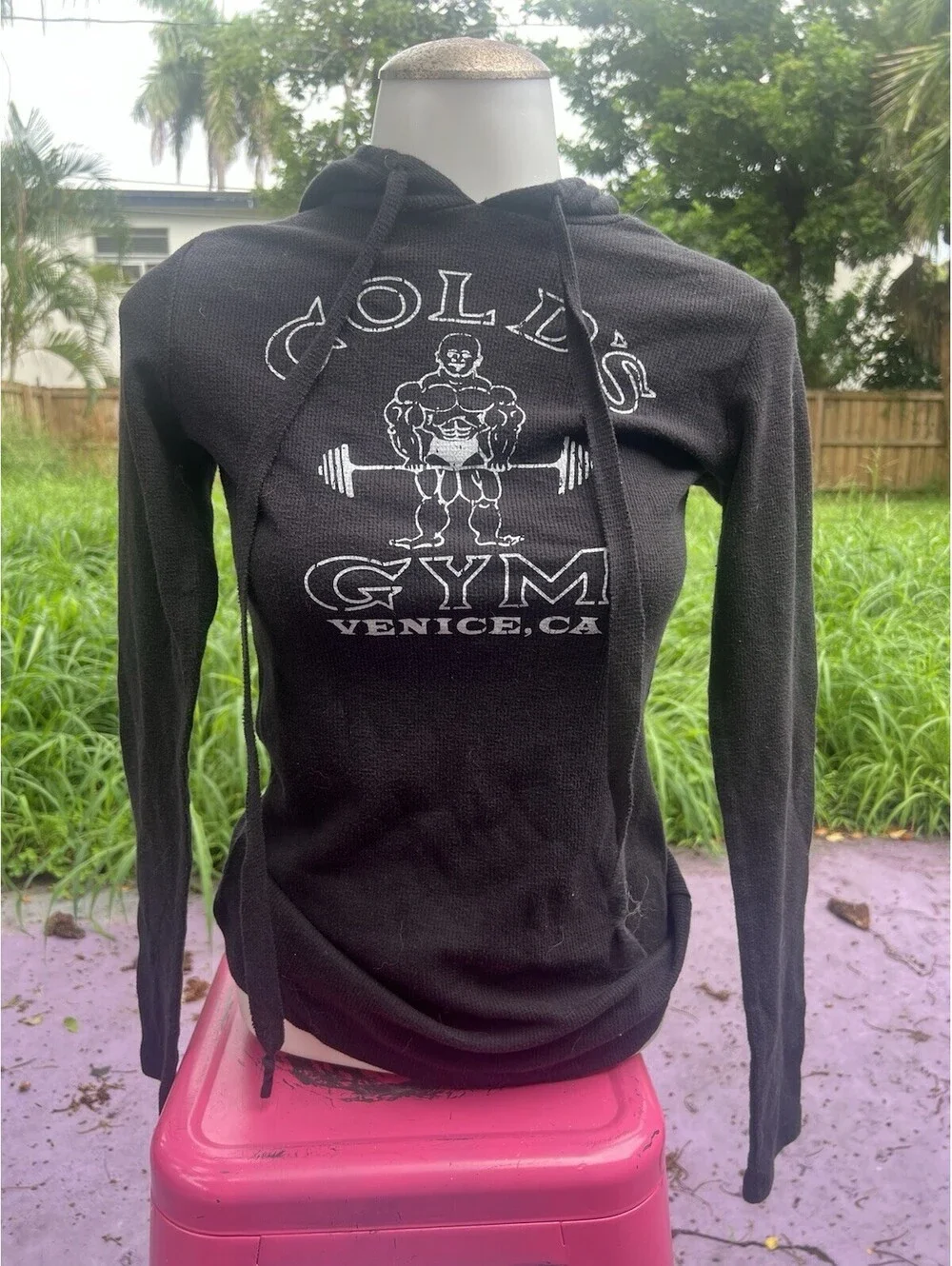 Golds Gym Venice California Women's Knit Hooded Sweater